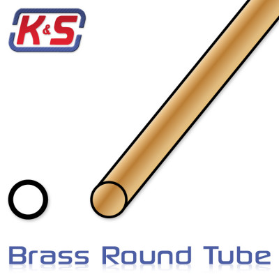 K&S - Mässingsrör 6x1000mm (0.45) (4) - K&S