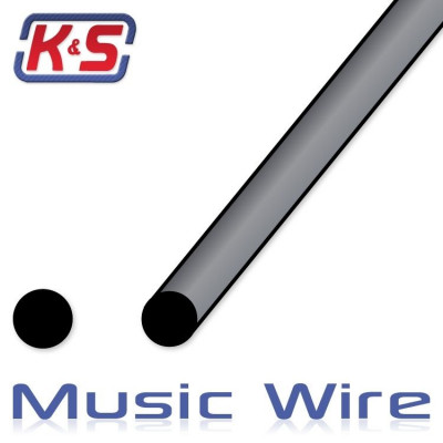 K&S - Pianotråd 7/32''(5.47x915mm) (1st x 4) - K&S