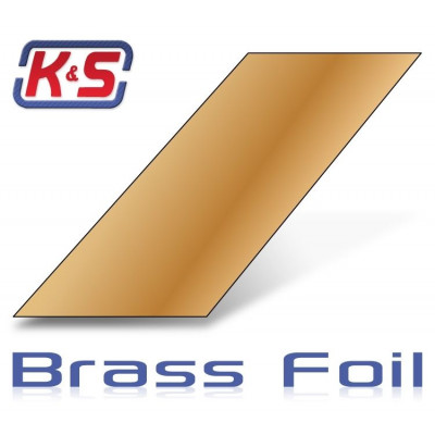 K&S - Mässingfolie 760x305x0.05mm (1) - K&S