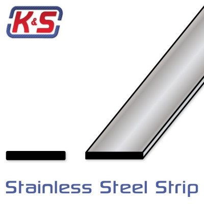 K&S - Rostfri Remsa 0.45x12.7x300mm (10)* - K&S