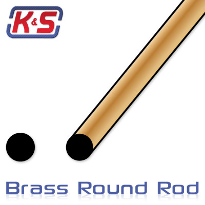 K&S - Mässingstråd 3.96x305mm (5/32'') (1) - K&S