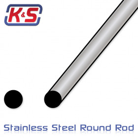 K&S - Rostfri Tråd 3.2x305mm (1/8'') (1) - K&S