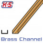 K&S - Mässing U-Profil 6.35x305mm (1/4&quot