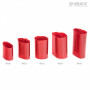 Krympslang Röd Transparent D28/B44mm x 1m-DYNOMAX-B9220