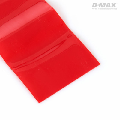 DYNOMAX - Krympslang Röd Transparent D35/B55mm x 1m - DYNOMAX