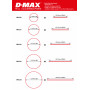 Krympslang Röd Transparent D41/B64mm x 1m-DYNOMAX-B9222