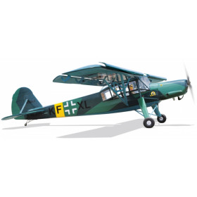 BLACK HORSE - Fieseler Fi156C Storch Grön 2850mm 35cc Bensin ARTF - BLACK HORSE