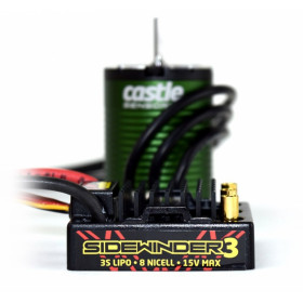 CASTLE CREATION - SIDEWINDER 3 ESC 12V 1/10 med 1406-4600KV Sensormotor - CASTLE CREATION