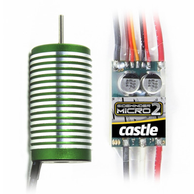 CASTLE CREATION - Castle Sidewinder Micro 2 ESC+0808-4100KV Motor Combo - CASTLE CREATION