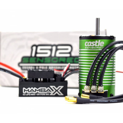 CASTLE CREATION - MAMBA X Sensor ESC 25,2V WP, 1512-1800KV Combo E-Buggy - CASTLE CREATION