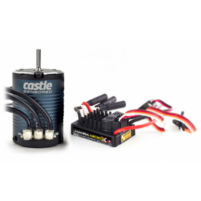 CASTLE CREATION - Mamba Micro X 12,6V Crawling, 1406-1900KV Sensor Combo - CASTLE CREATION