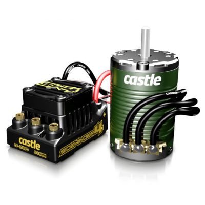 CASTLE CREATION - SIDEWINDER 4 12.6V ESC WP Combo 1410-3800KV Sens Motor 5mm - CASTLE CREATION