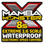 Mamba Monster X 8S 33,6V 1520-1650KV Sensor Combo-CASTLE CREATION-CC010-0165-04