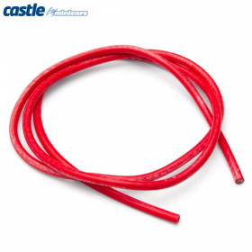 CASTLE CREATION - Kabel 90cm 10 AWG Röd - CASTLE CREATION