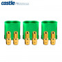 CASTLE CREATION - Polarized Bullet Kontakt 6.5mm hane 3set - CASTLE CREATION