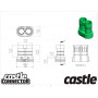 Polarized Bullet Kontakt 6,5mm hona 3set-CASTLE CREATION-011-0069-00
