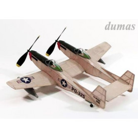 DUMAS - F-82 Twin Mustang 445mm Träbyggsats - DUMAS