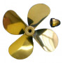DUMAS - Prop Mässing 4-blad vänster 3-5/8'' dia - DUMAS