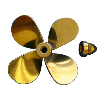DUMAS - Prop Mässing 4-blad vänster 2.5'' dia - DUMAS