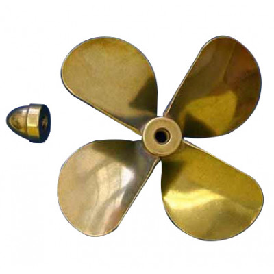 DUMAS - Prop Mässing 4-blad höger 3-3/8'' dia - DUMAS