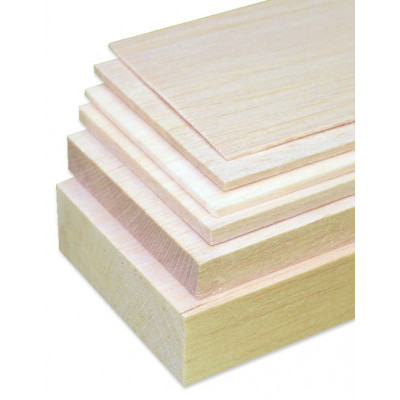 MINICARS WOOD - BalsaFlak 1x100x1000 mm - MINICARS WOOD
