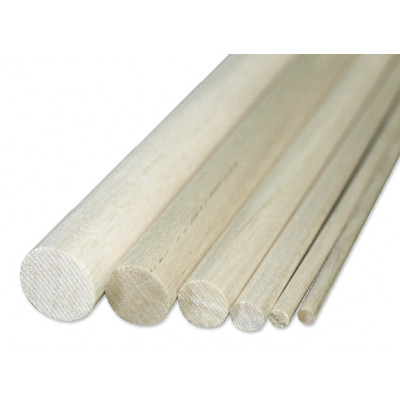 MINICARS WOOD - Rundstav 8 x 1000 mm - MINICARS WOOD