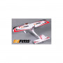Red Dragonfly 900mm RTF 2.4G vit FMS med SkyRC laddare-FMS-FMS064R