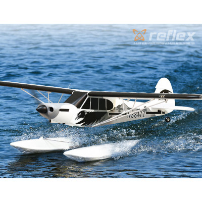 FMS - PA-18 Super Cub 1700mm Reflex-Gyro V2 PNP med Pontoner - FMS