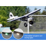PA-18 Super Cub 1700mm Reflex-Gyro V2 PNP med Pontoner-FMS-FMS110PF-REFV2