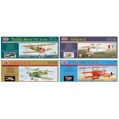 GUILLOW - Sortiment WW1 modeller 12st - GUILLOW