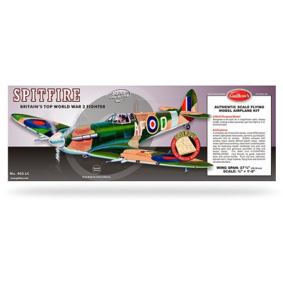 GUILLOW - Spitfire model byggsats Laset Cut - GUILLOW