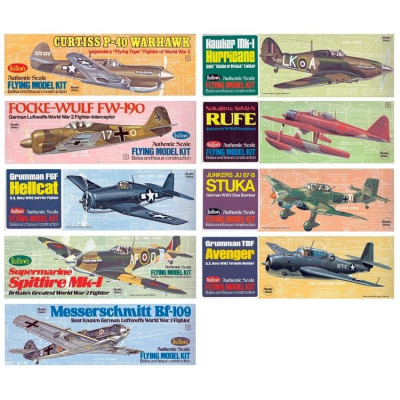 GUILLOW - Sortiment WW 2 modeller 24st - GUILLOW