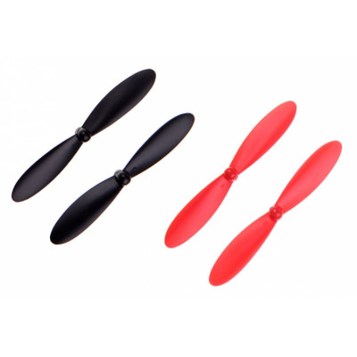 HUBSAN - Propeller sats X4 svart-röd - HUBSAN