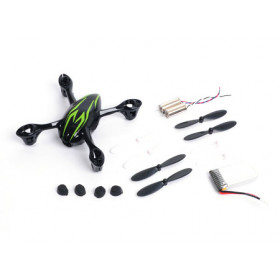 HUBSAN - Crash kit med batteri, skal, proppar, motor H107C - HUBSAN