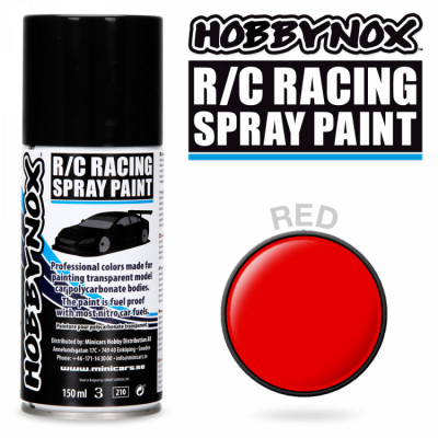 HOBBYNOX - Röd R/C Racing Spray Färg 150 ml - HOBBYNOX