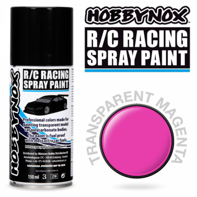 HOBBYNOX - Transparent Magenta R/C Racing Spray Färg 150 ml - HOBBYNOX