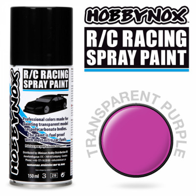 HOBBYNOX - Transparent Purple R/C Racing Spray Färg 150 ml - HOBBYNOX