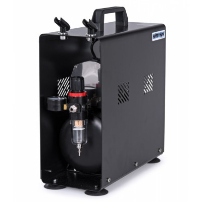 HOBBYNOX - Airbrush Kompressor 1/6HP med 3L Tank (0-4BAR) - HOBBYNOX