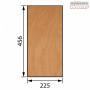 MINICARS WOOD - Flygplans Björk Plywood 2.0x225x456 mm 5-ply* - MINICARS WOOD