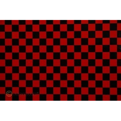 ORACOVER - Oracover Fun 4 Röd-Svart Rutig 2m - ORACOVER