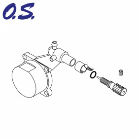 O.S.Engine - Baklock med Bränslenål 15LA# - O.S.Engine