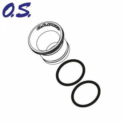 O.S.Engine - Förgasarinsats Alu 8mm (Blå) - O.S.Engine