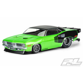 PRO-LINE RACING - Kaross 1972 Plymouth Barracuda (Omålad) Slash 2WD Drag Car - PRO-LINE RACING