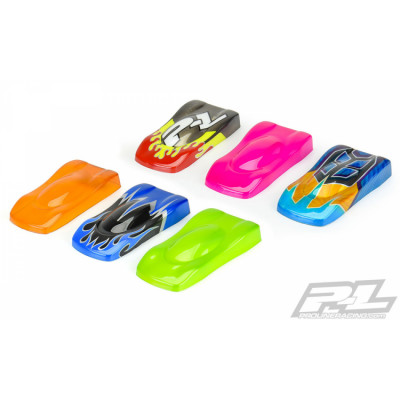 PRO-LINE RACING - Speed Form Mini Testkaross för målning (6 pack) - PRO-LINE RACING