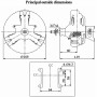 FA-200R3 33cc 4-takts 3-cyl Stjärnmotor Metanol-SAITO-