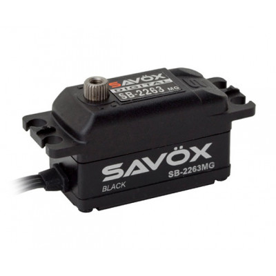 SAVÖX - SB-2263MG Servo 10Kg 0,076s Brushless Black Edition Lågt - SAVÖX