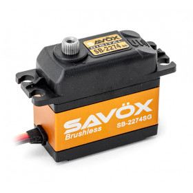 SAVÖX - SB-2274SG Servo 25Kg 0,08s HV Alu Brushless Ståldrev - SAVÖX