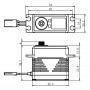 SB-2292SG Servo 50Kg 0.055s 8.4V Aluminium Brushless Ståldrev-SAVÖX-SB-2292SG