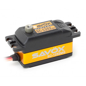 SAVÖX - SC-1252MG Servo 7Kg 0,07s Alu Coreless Metalldrev Lågt - SAVÖX