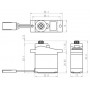 SH-0255MG Servo 3,9Kg 0,13s Aluminium Metalldrev Mikro-SAVÖX-SH-0255MG
